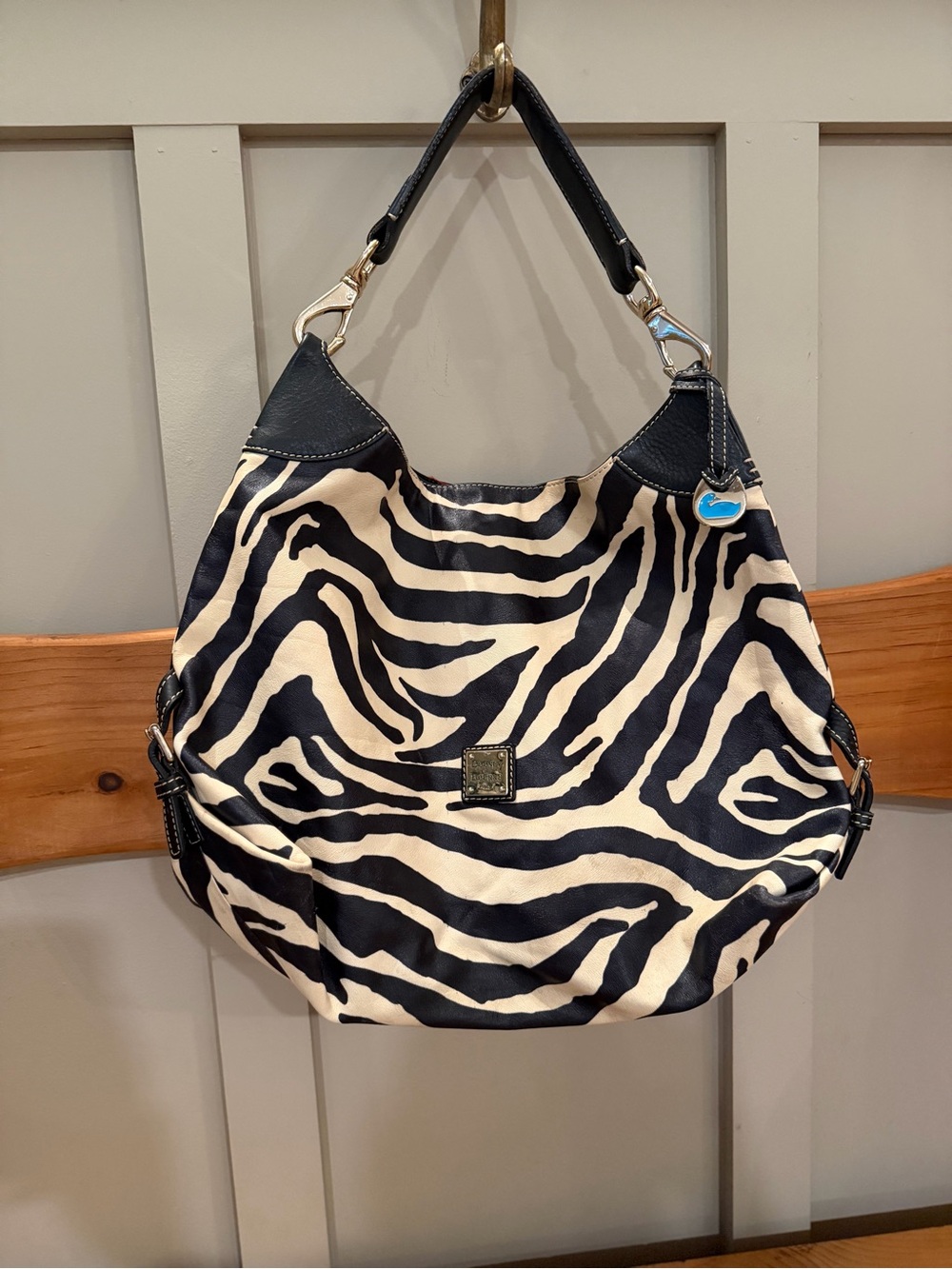 Vintage Authentic Dooney & Bourke Bag Zebra